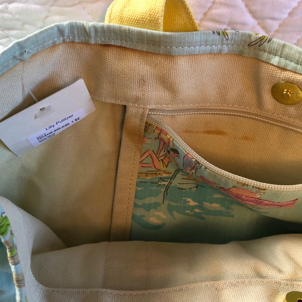 ⭐️New Lilly Pulitzer Canvas Reusable Tote Bag - Picture 5 of 6